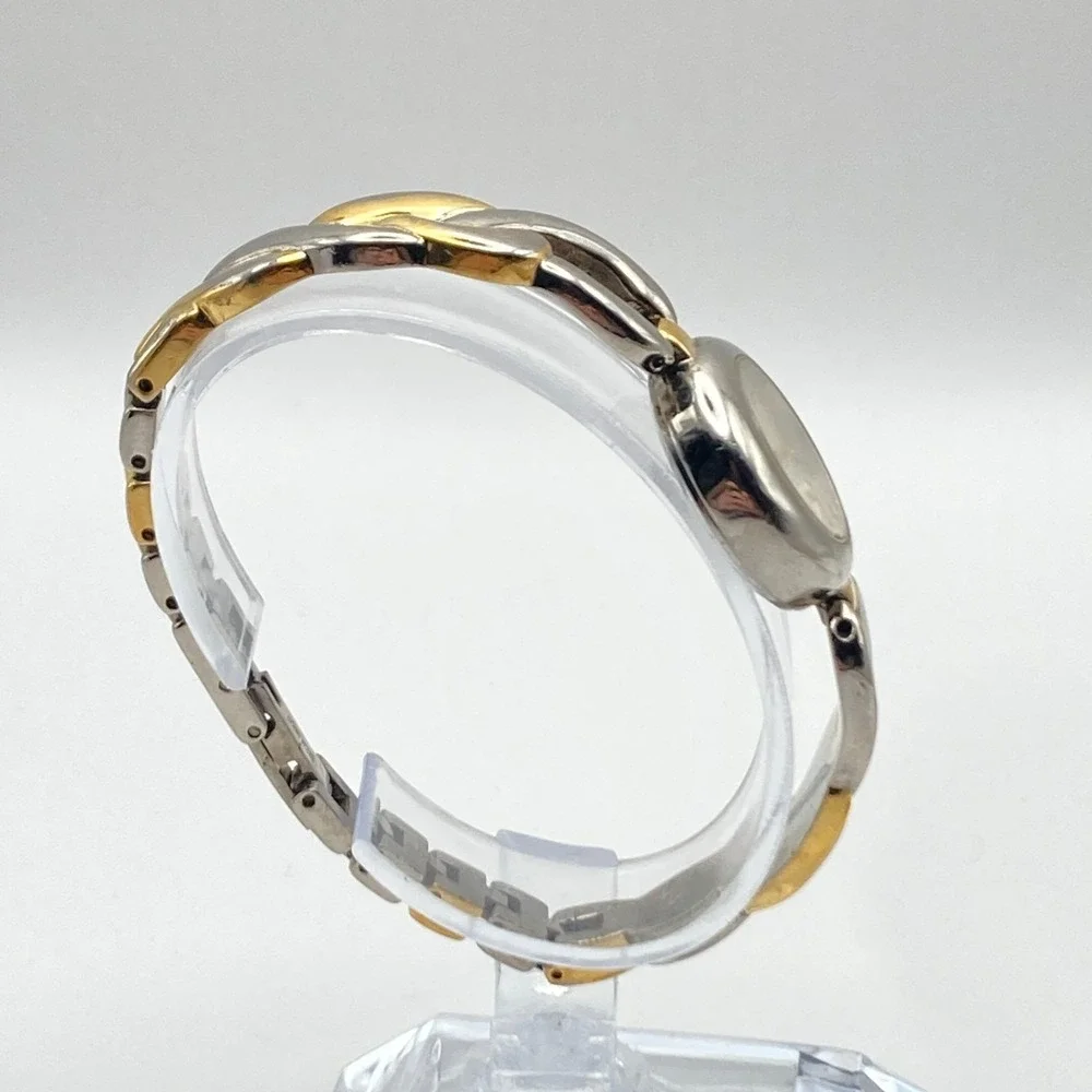 Caravelle by Bulova Womens Watch 22mm Silver Gold Tone Textured Dial New Battery